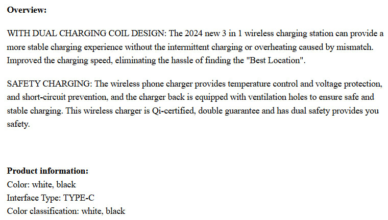 15W Tri-Device Fast Wireless Charging Hub