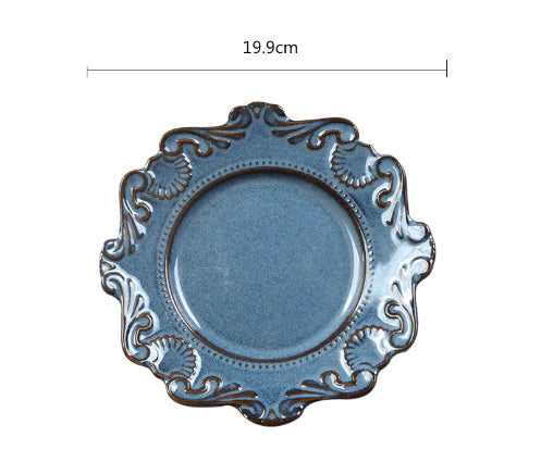 Creative Baroque European Tableware Set (Dinner Plates &amp; Bowls)