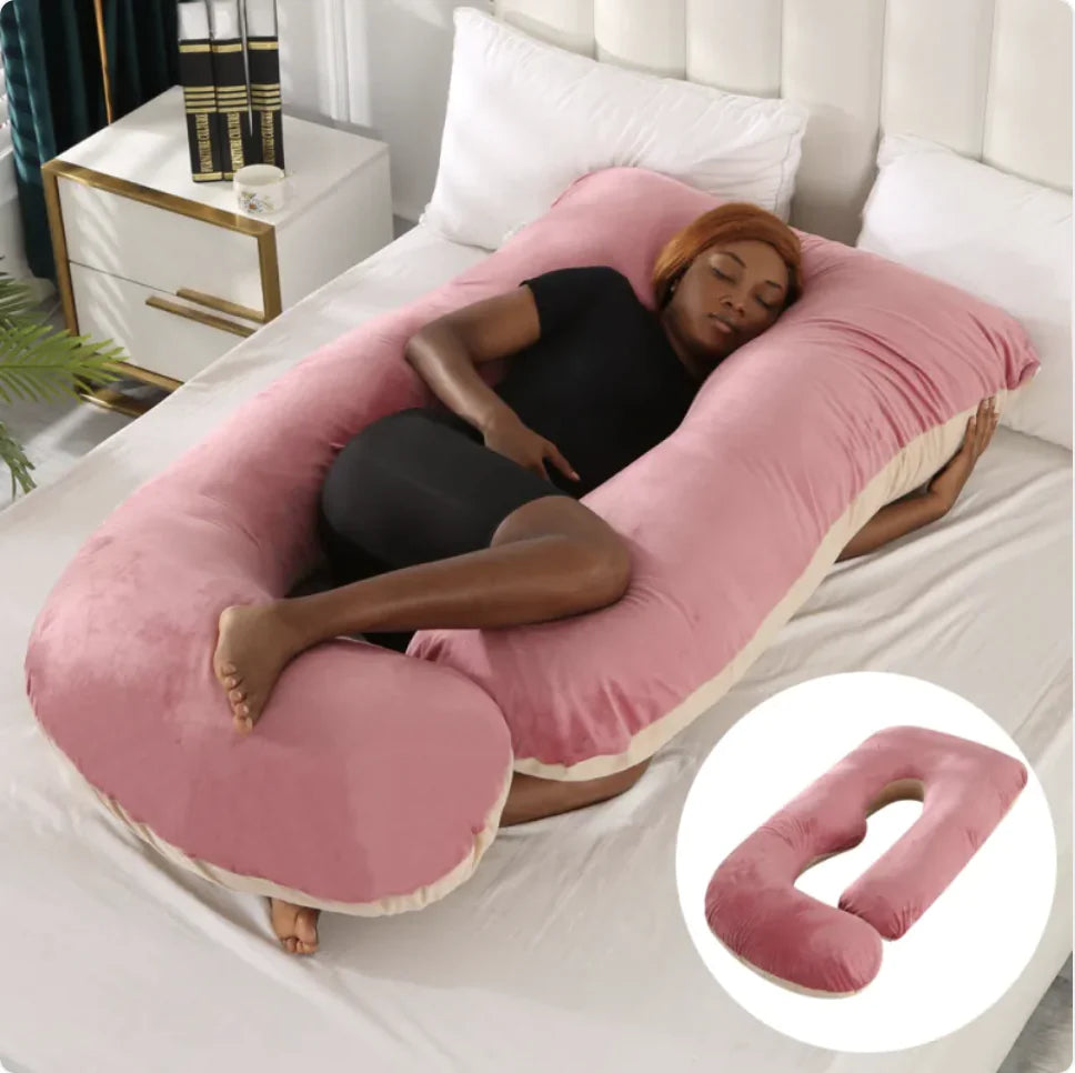 J-Shaped Pregnancy Support Pillow