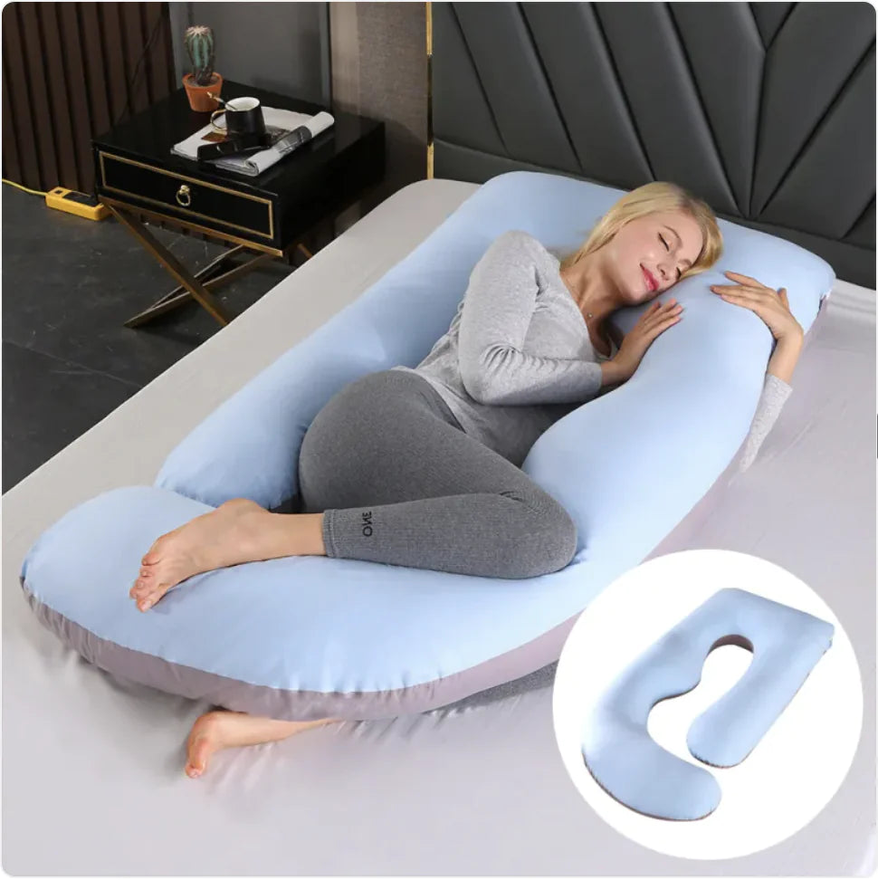 J-Shaped Pregnancy Support Pillow