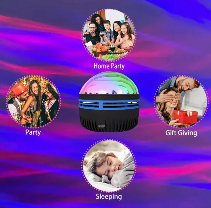 Galactic Star LED Projector with Rotating Sphere