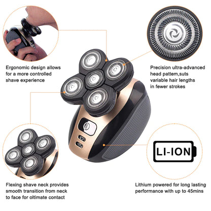 5-in-1 Versatile Electric Shaver Kit