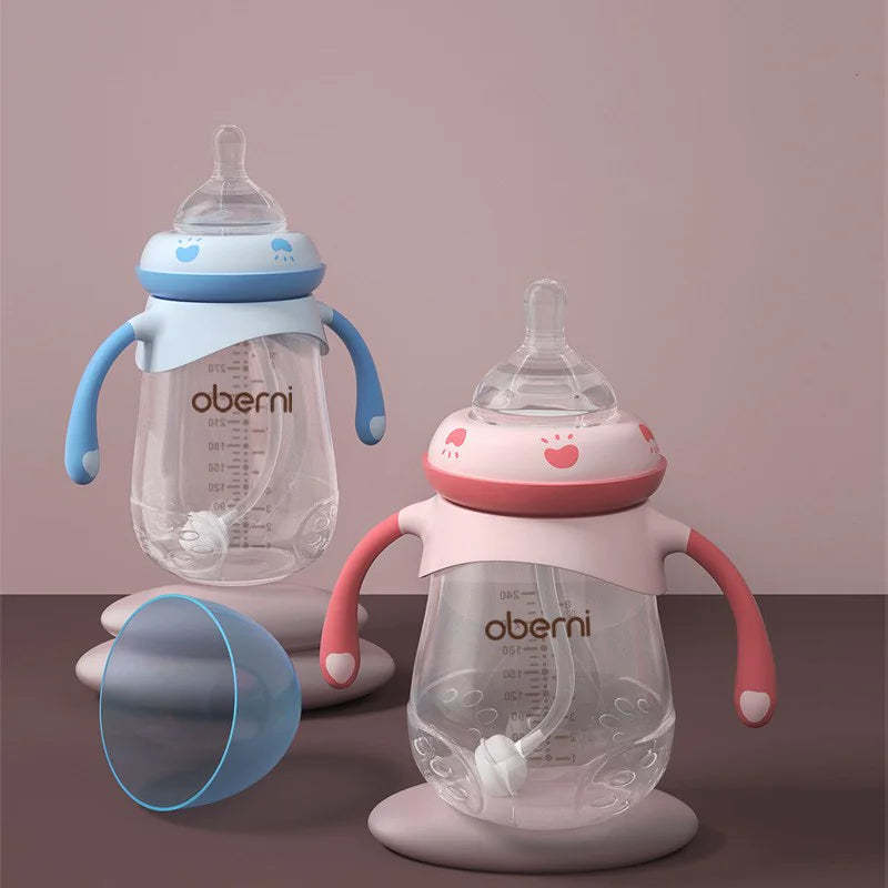SafeGrip Wide-Mouth Baby Bottle: Anti-Colic &amp; Drop Resistant