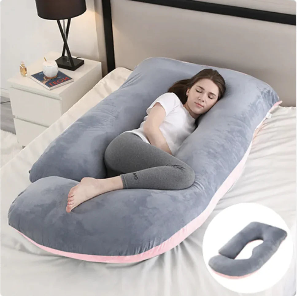 J-Shaped Pregnancy Support Pillow