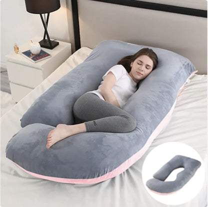 J-Shaped Pregnancy Support Pillow