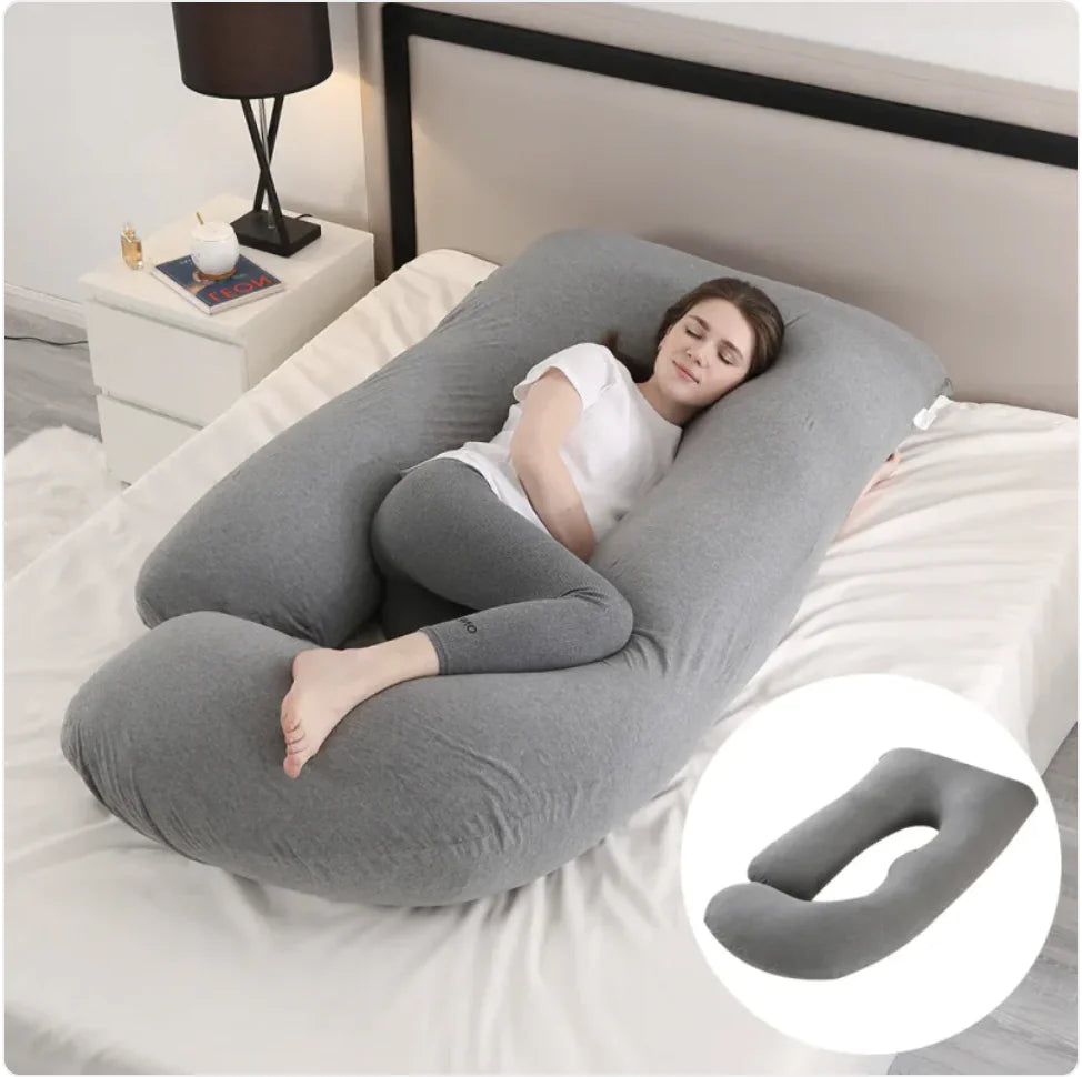J-Shaped Pregnancy Support Pillow