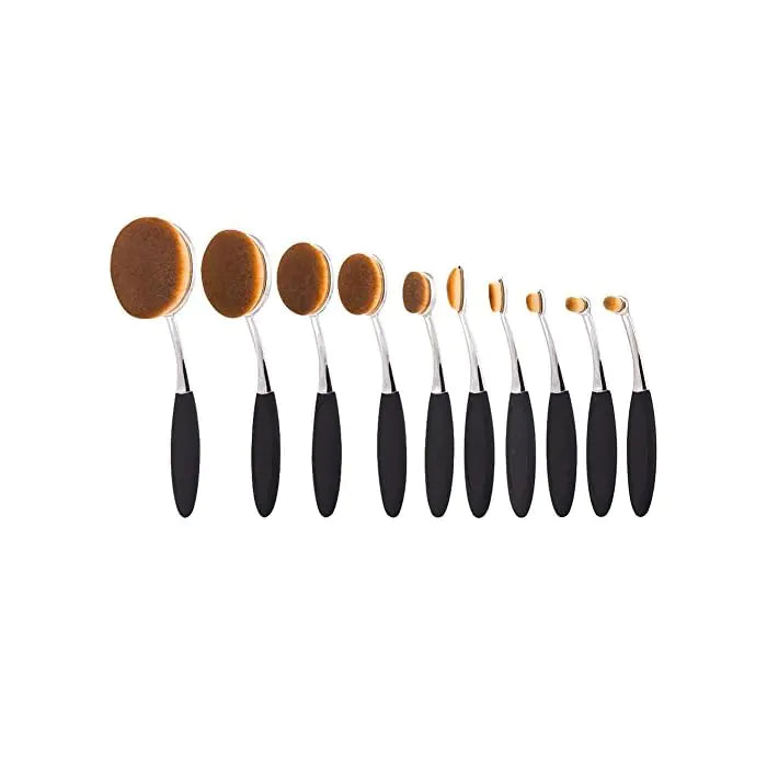 Oval Pro 10-Piece Makeup Brush Set