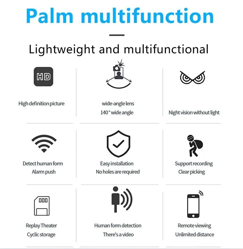 4K Mini Spy Camera WiFi Hidden HD DIY Nanny Cam