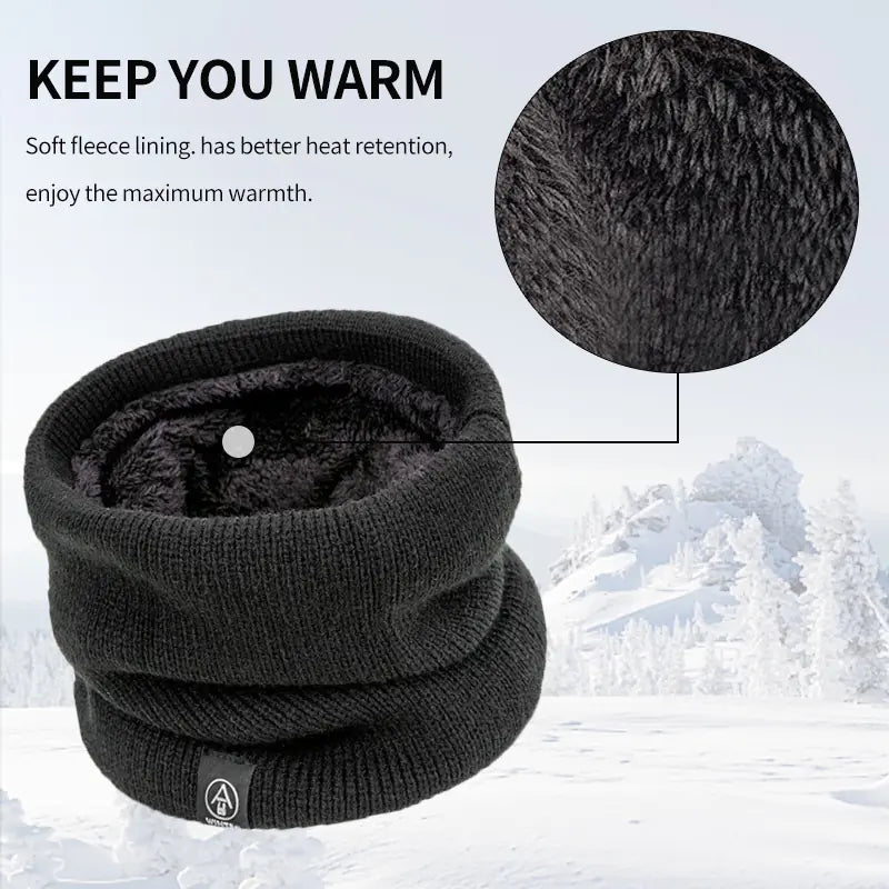 Unisex Winter Warmth Wool Scarf