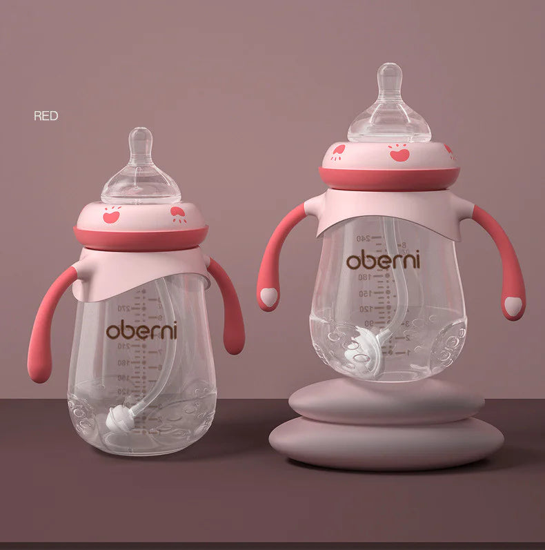 SafeGrip Wide-Mouth Baby Bottle: Anti-Colic &amp; Drop Resistant