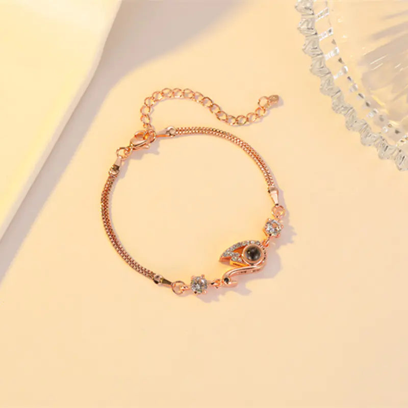 Black Swan Bracelet with Zircon for Fashion Statement