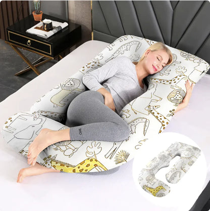 J-Shaped Pregnancy Support Pillow