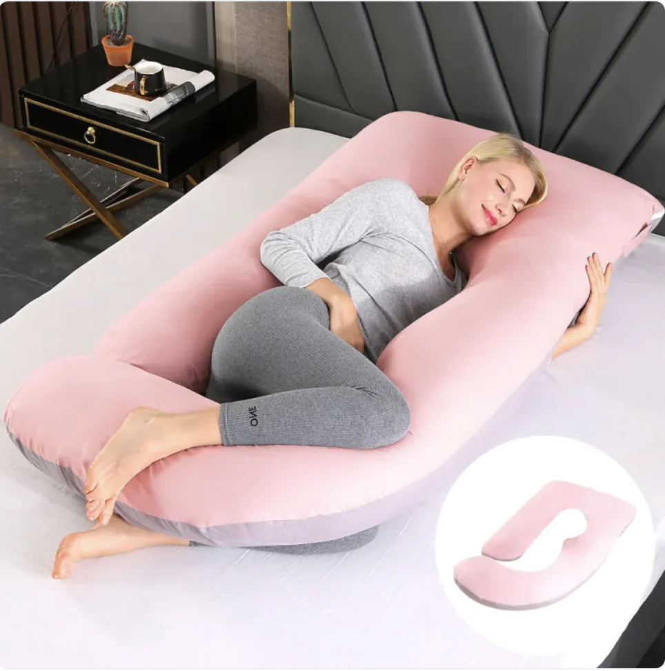 J-Shaped Pregnancy Support Pillow