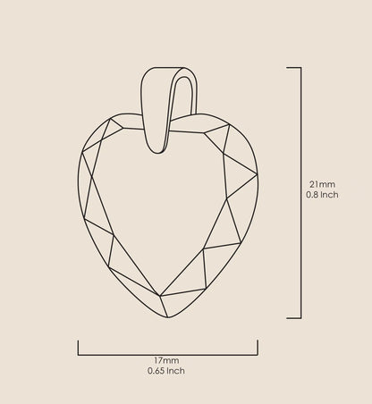Eternal Love Gold-Inscribed Heart Pendant Necklace