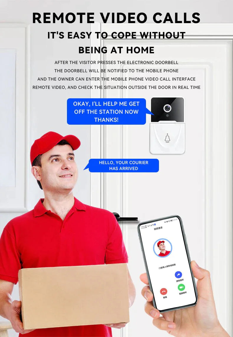Smart WiFi Doorbell with Video Intercom