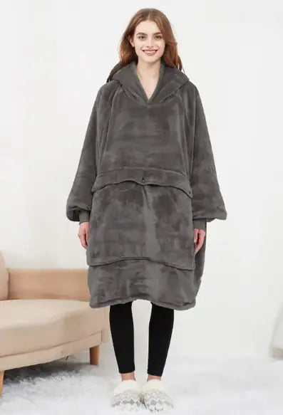 Cozy Heated Hoodie Blanket