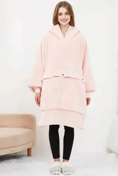 Cozy Heated Hoodie Blanket