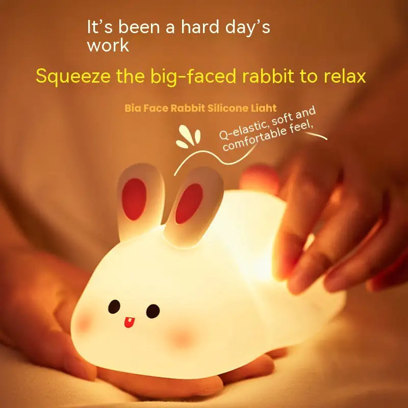 Rabbit Silicone Night Light with Touch Sensor