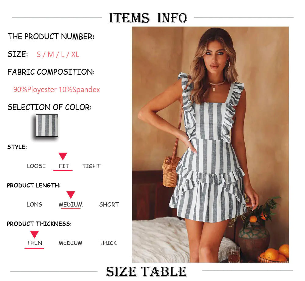 Chic Lace Stripe Dress