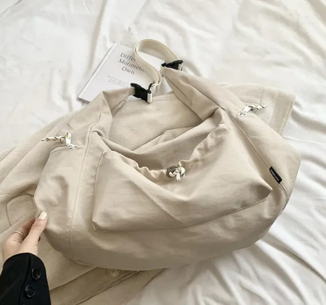 Chic Solid Color Multi-Purpose Crossbody Bag