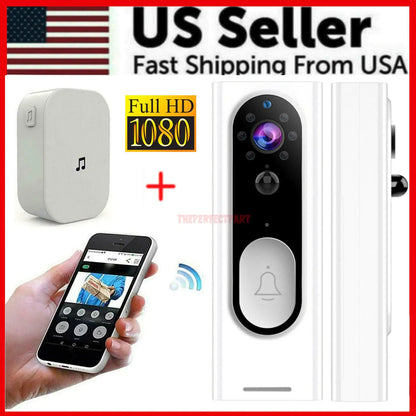 HD 1080P WiFi Ring Doorbell with Security Camera