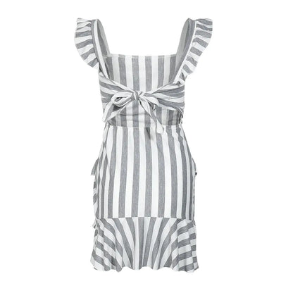 Chic Lace Stripe Dress