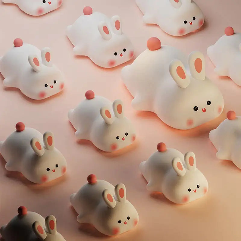 Rabbit Silicone Night Light with Touch Sensor