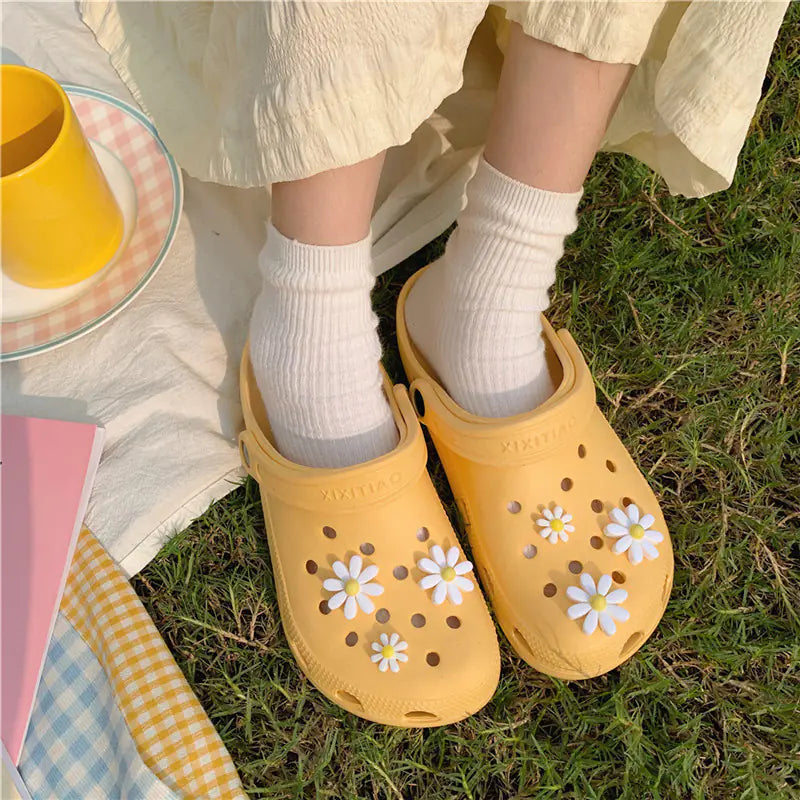 Nurse Summer Non-Slip Floral Flat Beach Slippers