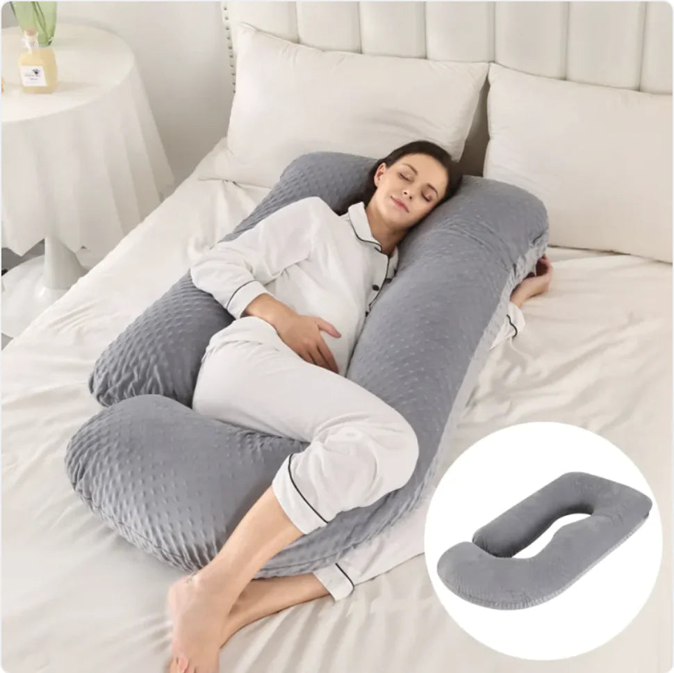 J-Shaped Pregnancy Support Pillow