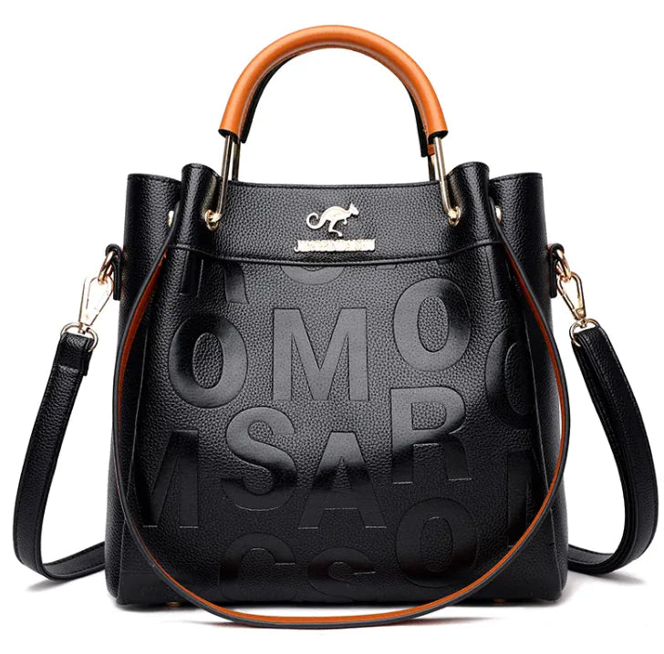 Chic Embossed Leather Purse