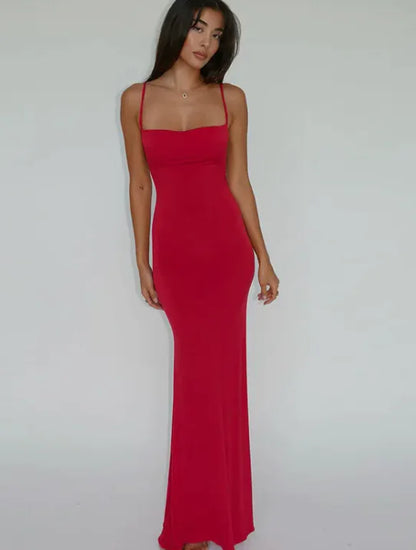 Chic Open-Back Tailored Dress