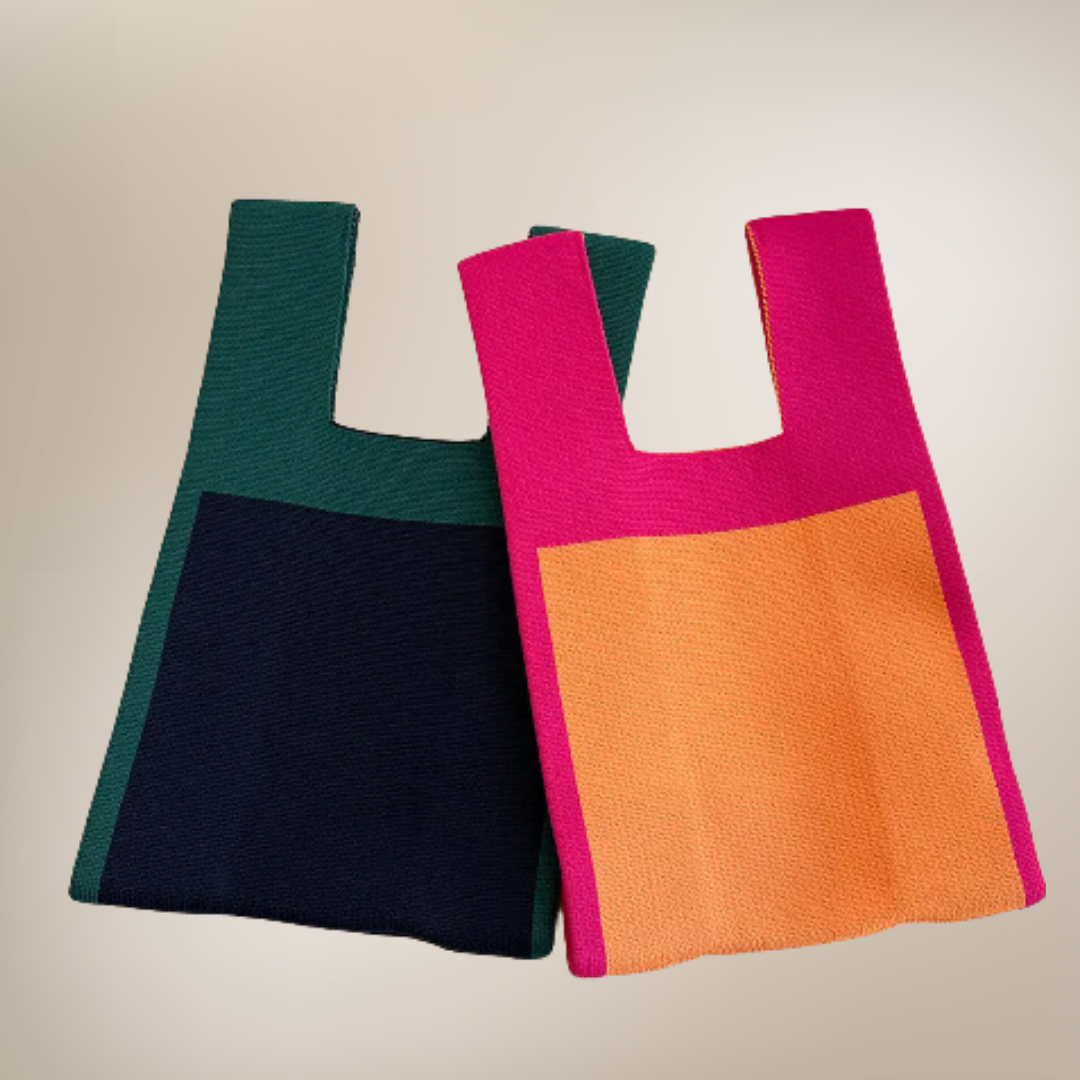 ClaudiaG Woven Color Block Satchel 