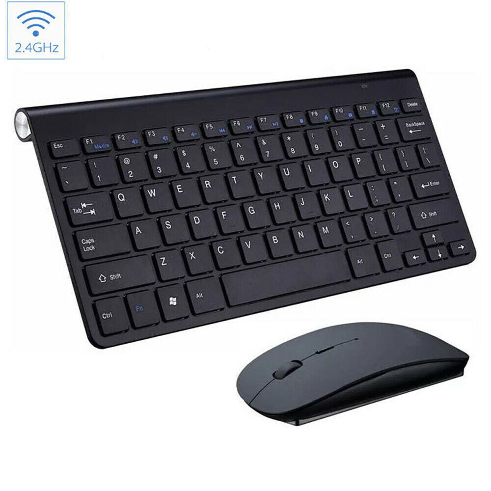 Compact Wireless Keyboard &amp; Mouse Set for Mac/PC