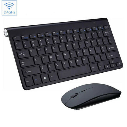 Compact Wireless Keyboard &amp; Mouse Set for Mac/PC