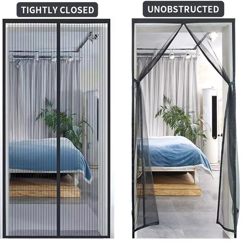 Magnetic Mesh Screen Door - Durable, Hands-Free Bug Barrier