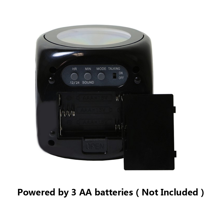 Voice-Controlled LED Projection Alarm Clock