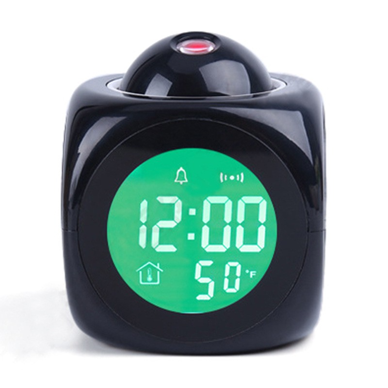 Voice-Controlled LED Projection Alarm Clock