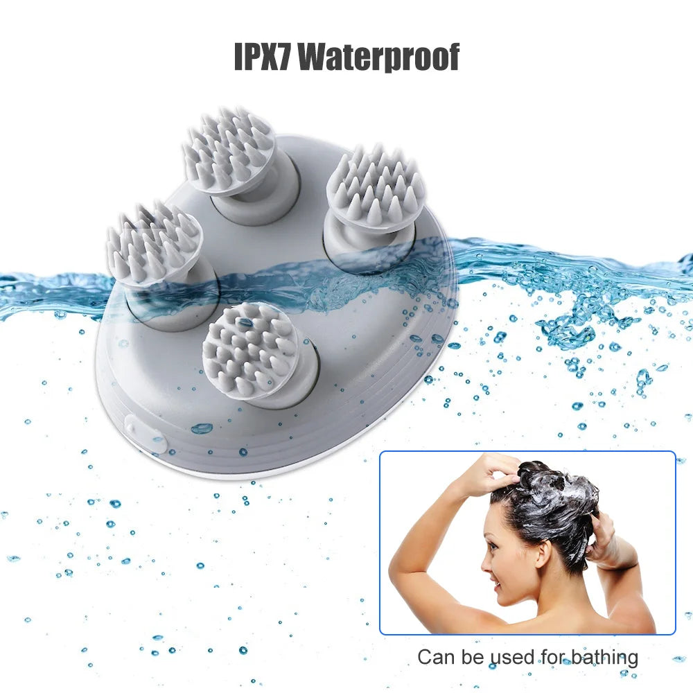 Kneading Scalp Relaxer with Vibrations