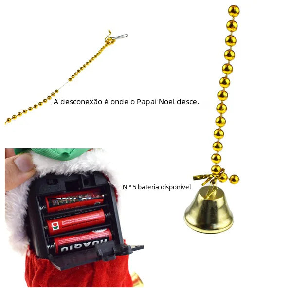 Santa Climber Figurine