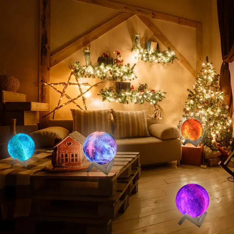 Celestial 16-Color LED Moon Lamp