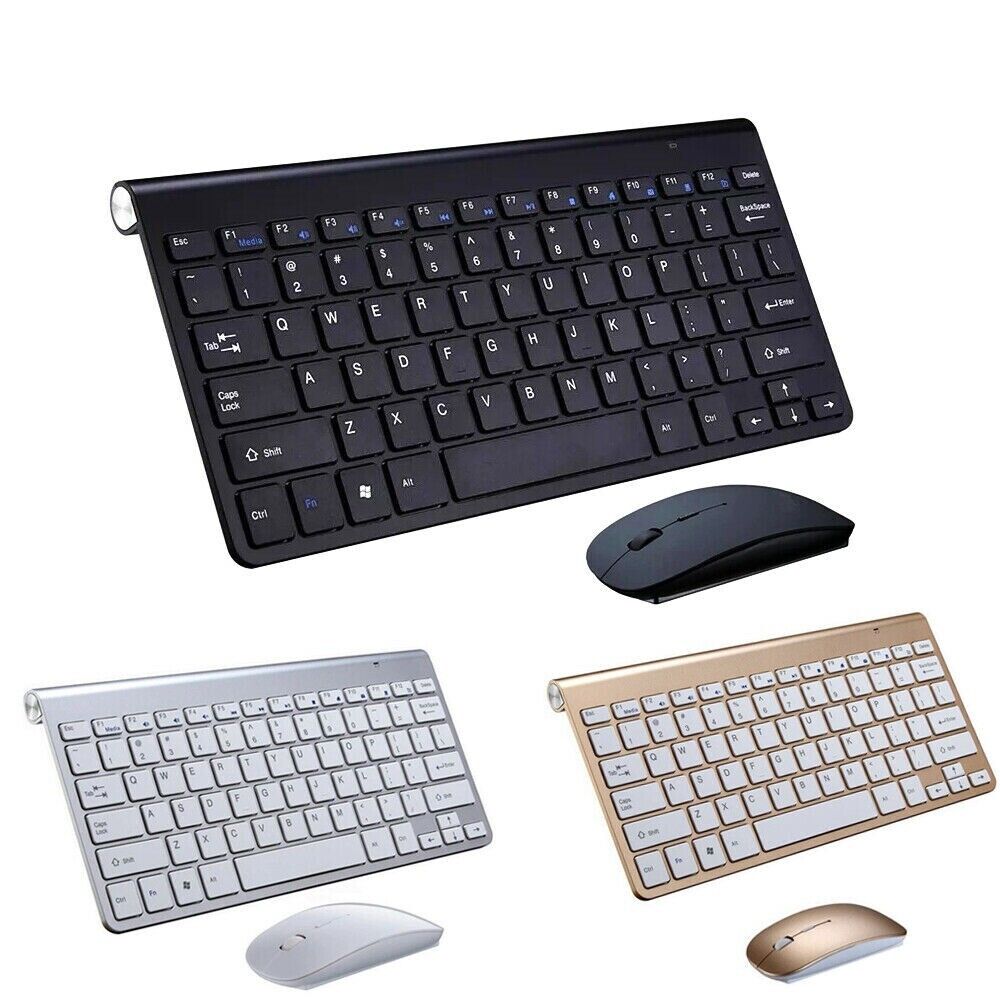 Compact Wireless Keyboard &amp; Mouse Set for Mac/PC