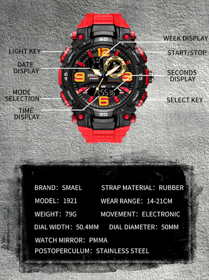 Tactical Sport Digital Watch for Men