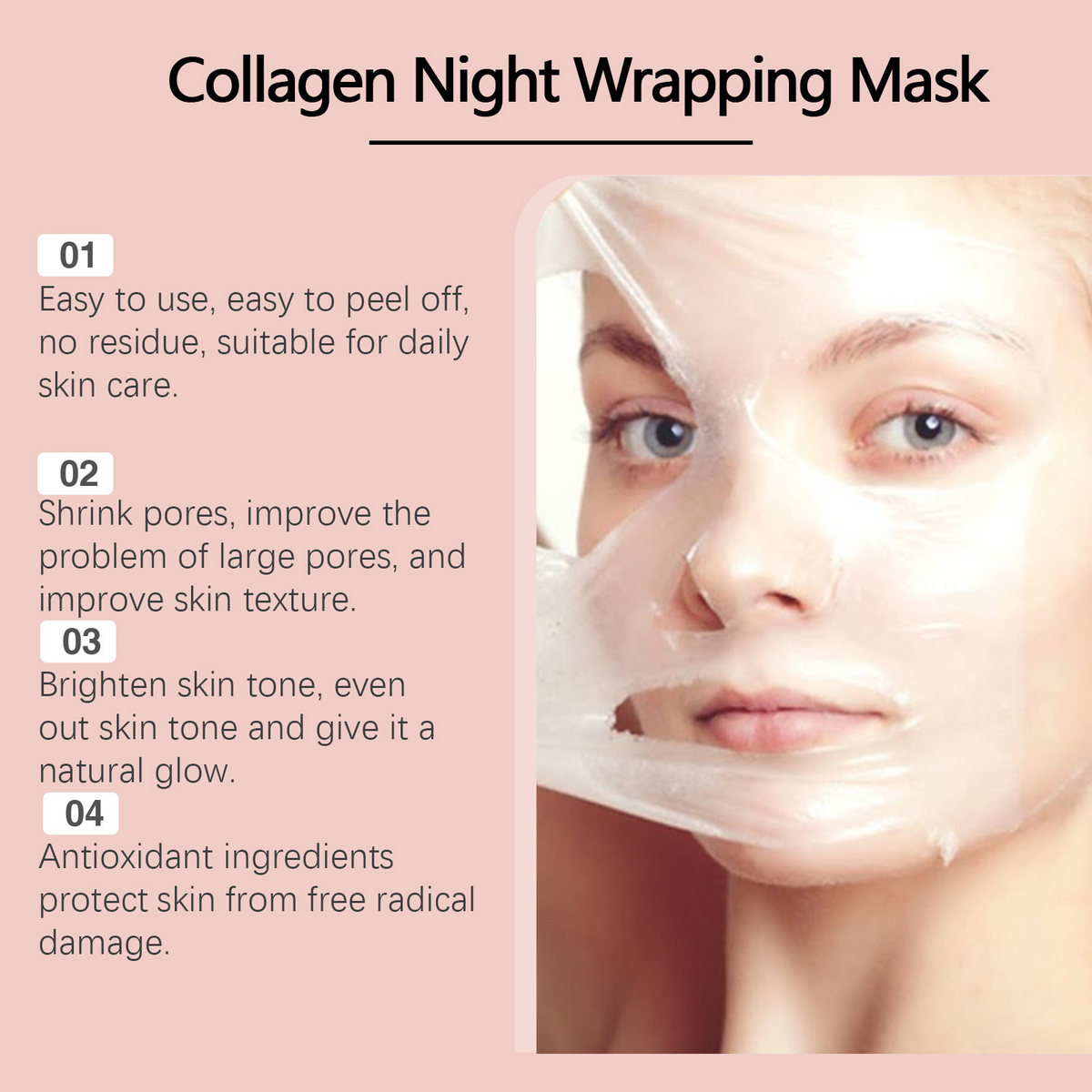 Collagen Peel-Off Mask Hydrating Face Cleanser