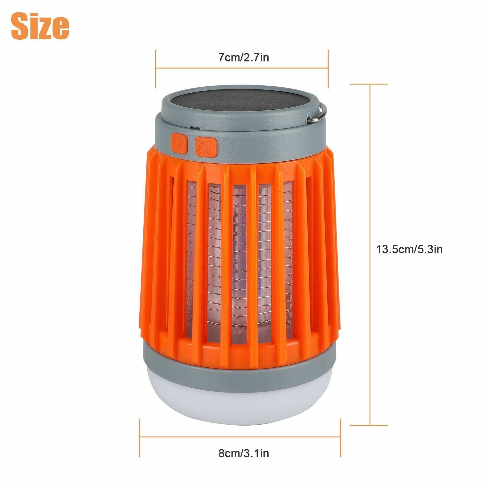 Solar-Powered Insect Zapper Lamp