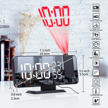LED Digital Alarm Clock &amp; Charger