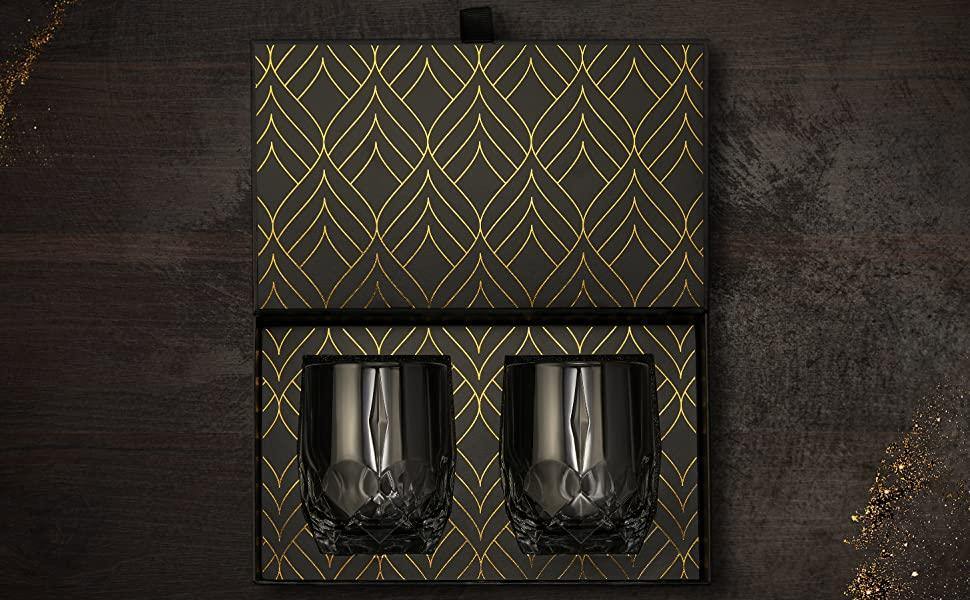 Green Crystal Whiskey Glasses