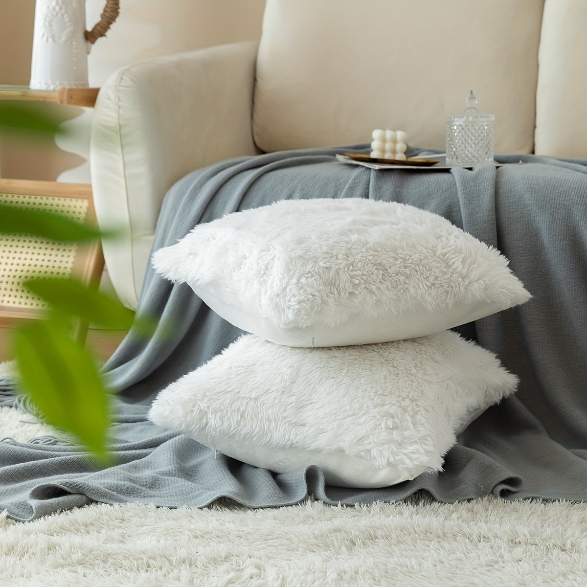 Chic Plush Cushion Covers