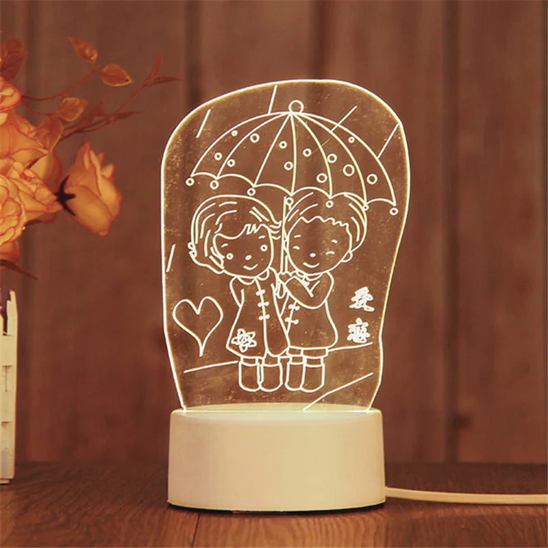3D Acrylic Love Illuminator