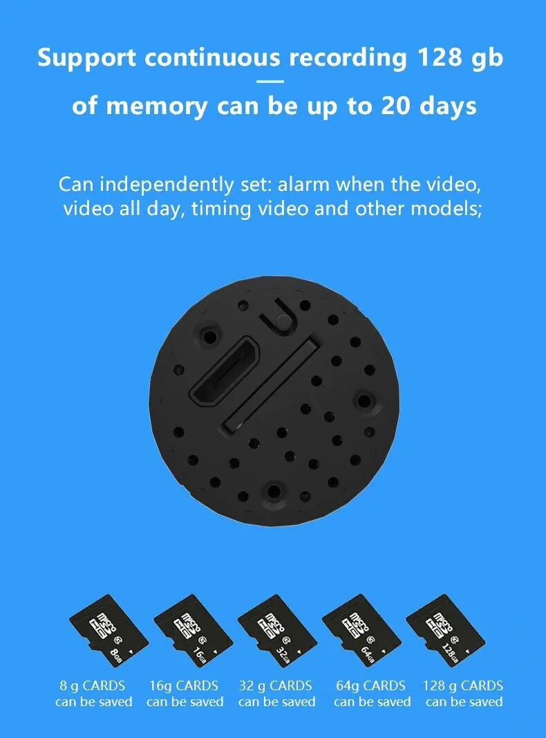 4K Mini Spy Camera WiFi Hidden HD DIY Nanny Cam