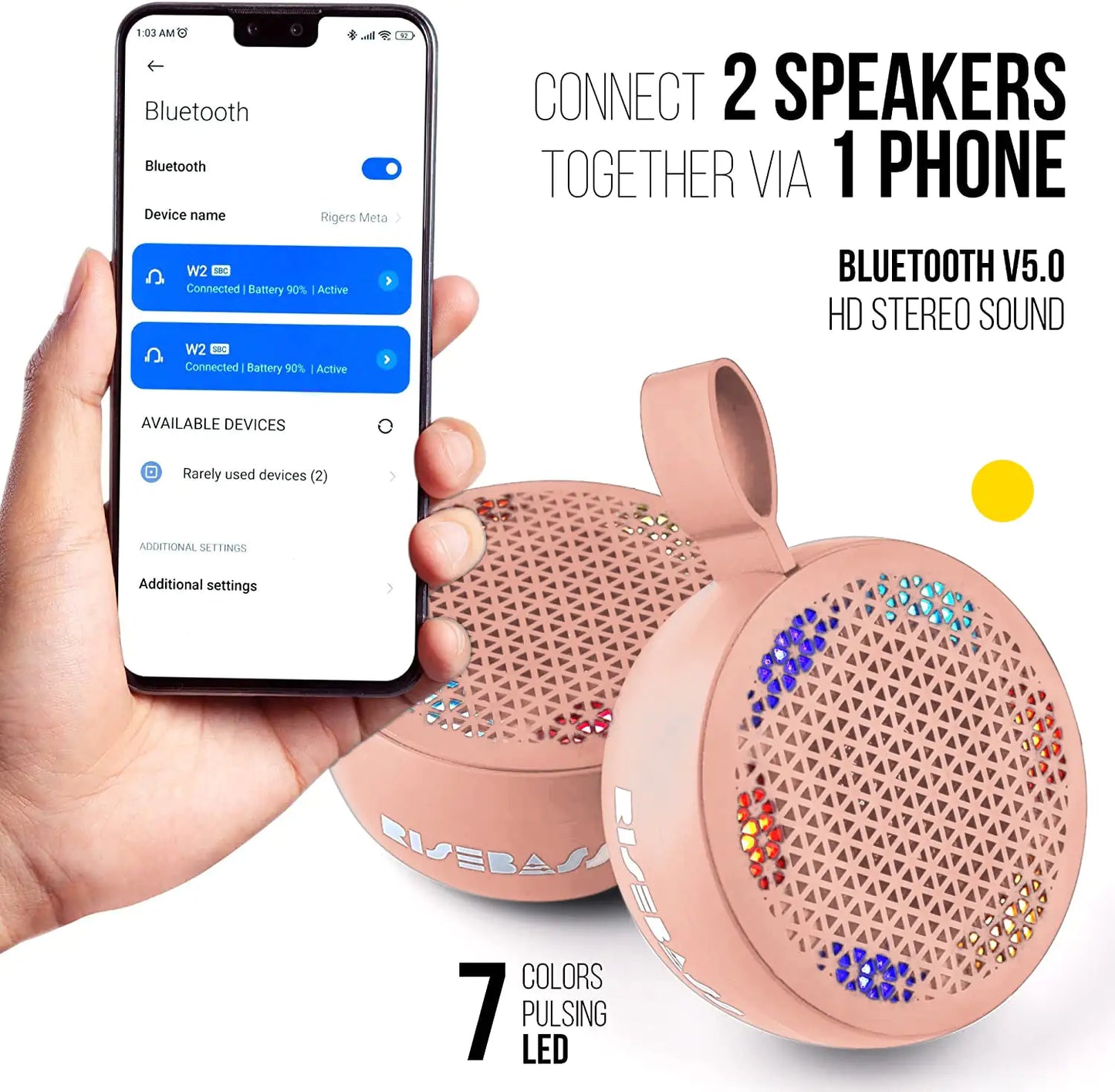 AQUABEAT Splashproof Bluetooth Speaker